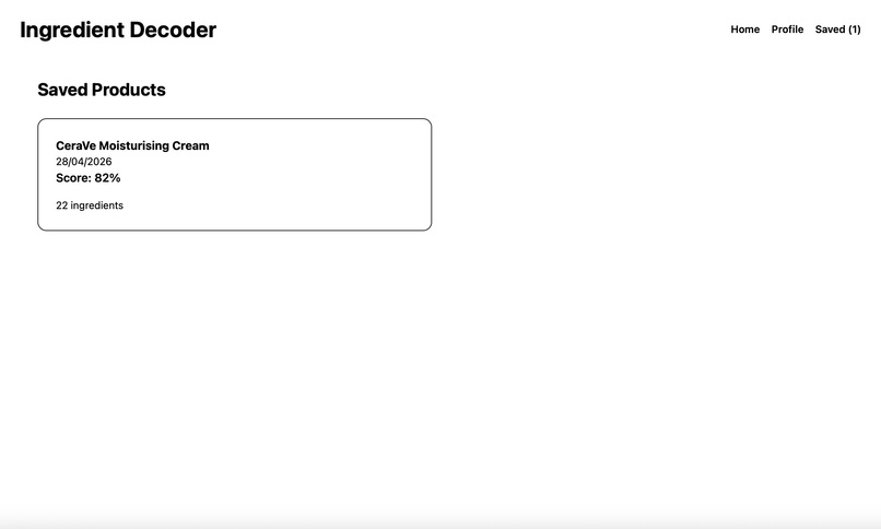 Ingredient Decoder – screenshot 4