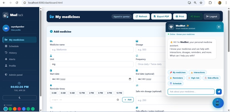 MedTrack   – screenshot 3