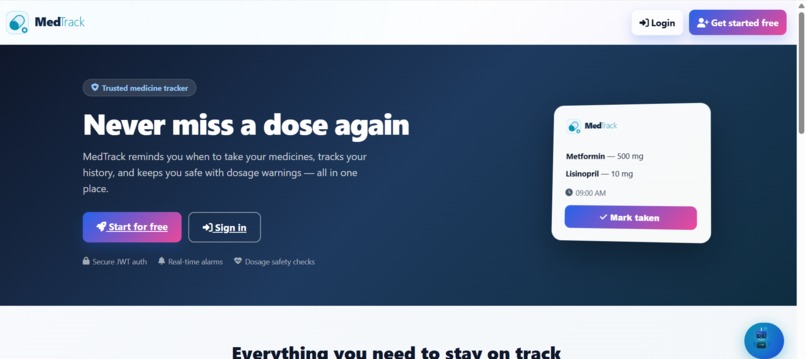 MedTrack   – screenshot 1