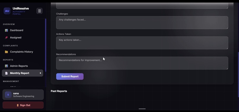 UniResolve — University Complaint Management System – screenshot 16