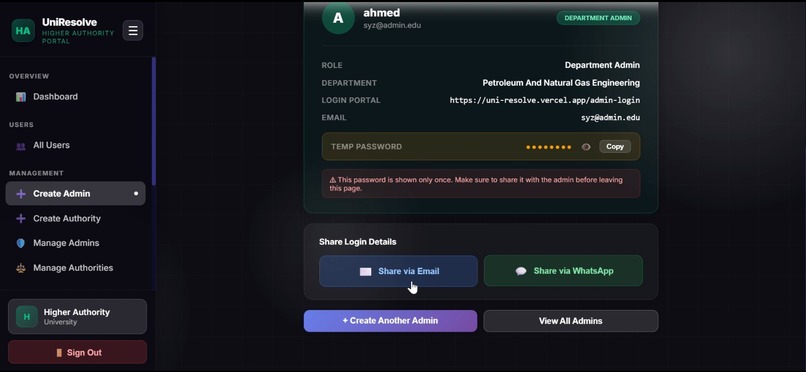 UniResolve — University Complaint Management System – screenshot 20