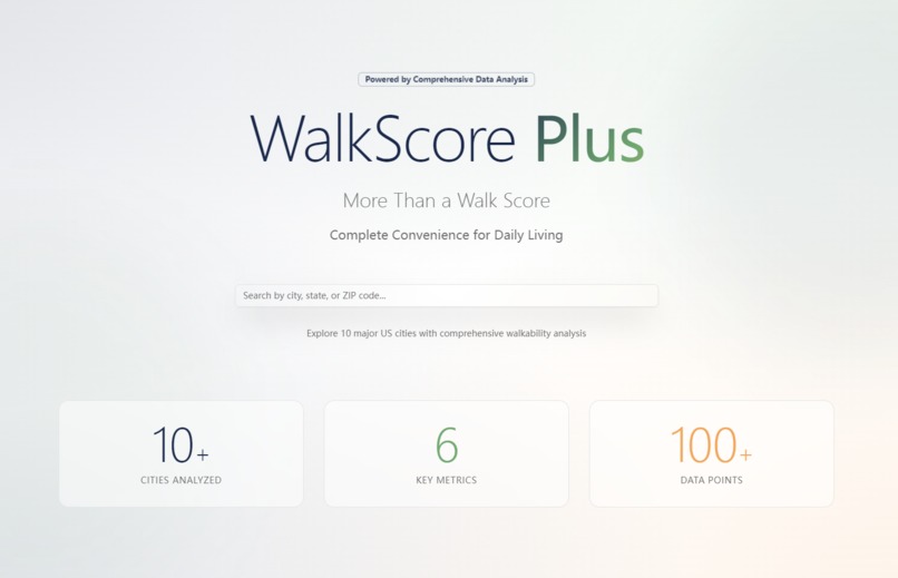 WalkScore Plus – screenshot 1
