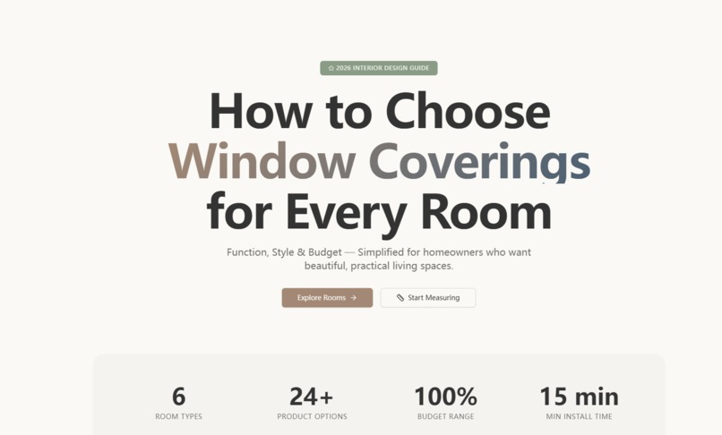 Window Coverings – screenshot 1