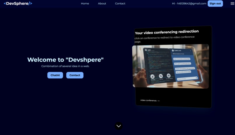 DevSphere – screenshot 1