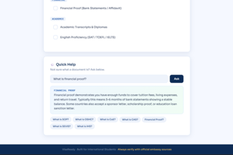 Visa Checklist Assistant