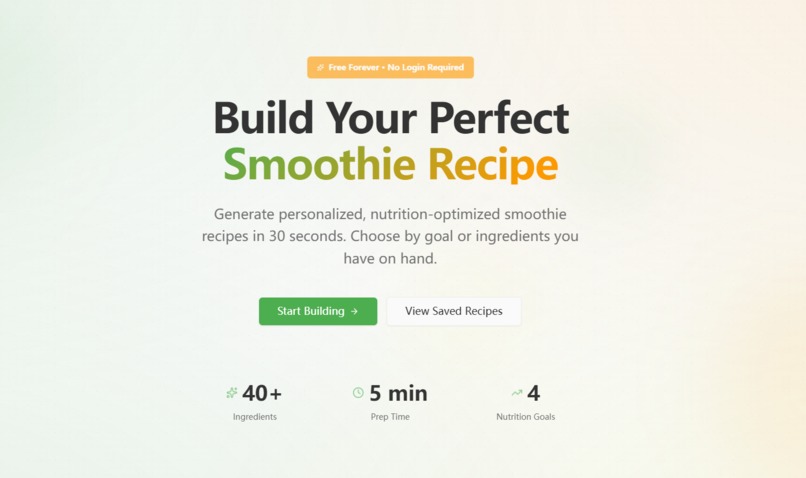 Smoothie Recipe – screenshot 1