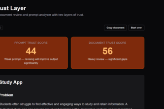 AI Document Trust & Review Layer