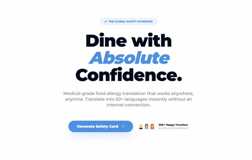 Food Allergy Translator – screenshot 1