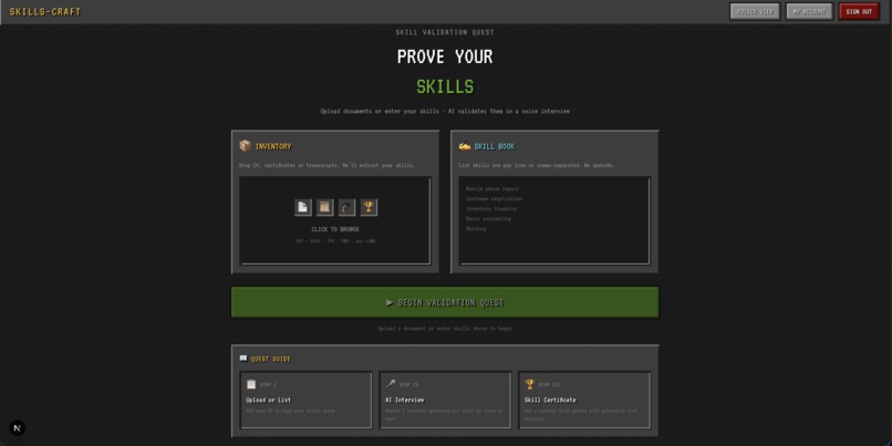 Skills-Craft: The Human Capital Protocol – screenshot 2