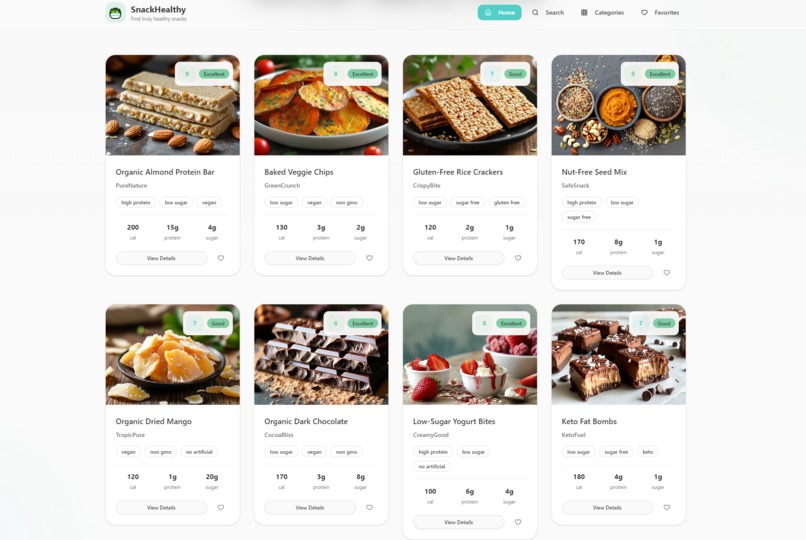 SnackHealthy – Healthy Snack Finder – screenshot 2