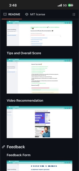 AI Resume Analyzer for Students – screenshot 1