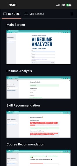 AI Resume Analyzer for Students – screenshot 2
