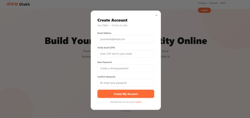 Olakh — Build Your Business Identity Online – screenshot 4