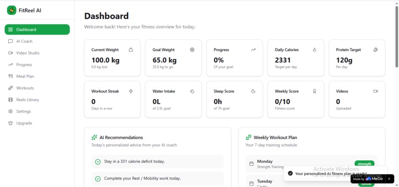 FitReel AI – screenshot 6
