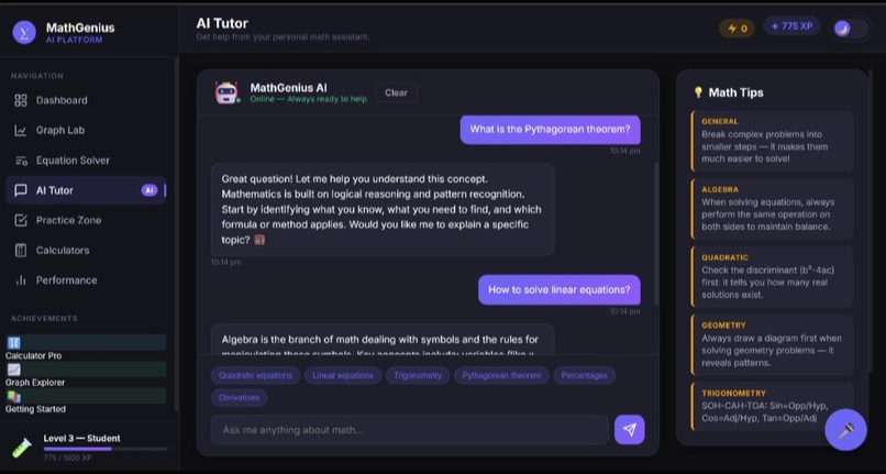 MathMind AI – screenshot 2