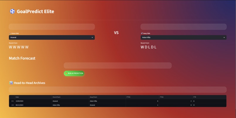 GoalPredict Elite – screenshot 1