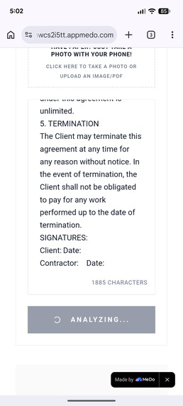 Freelance Guardian | AI Contract Risk Scanner – screenshot 4