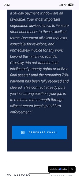 Freelance Guardian | AI Contract Risk Scanner – screenshot 8