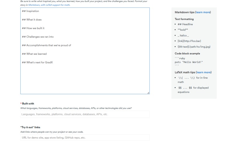 GradX – screenshot 2