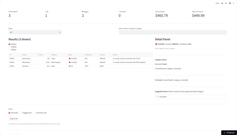 NexAudit – screenshot 2