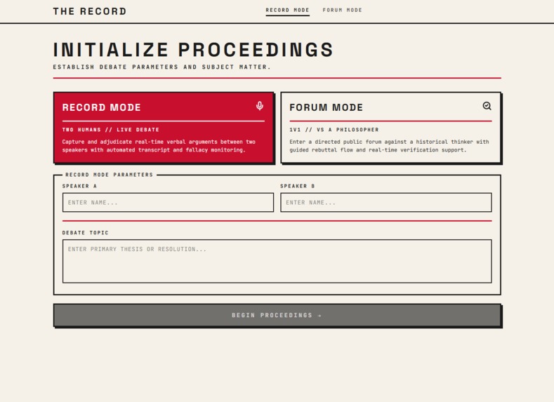 The Record – screenshot 1