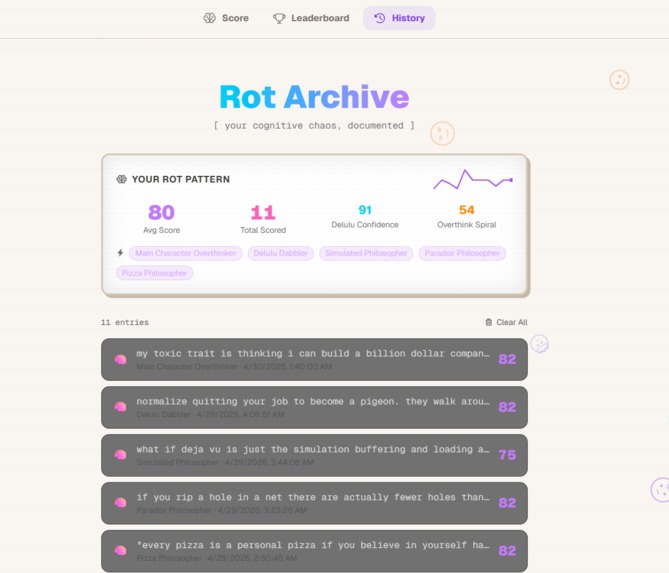 BrainRot Index – screenshot 1