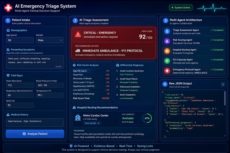AI Emergency Triage System – screenshot 1