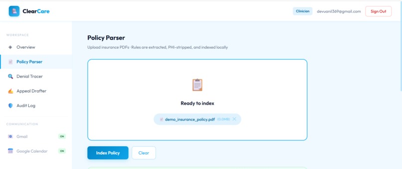ClearCare — Healthcare Decision Intelligence – screenshot 1