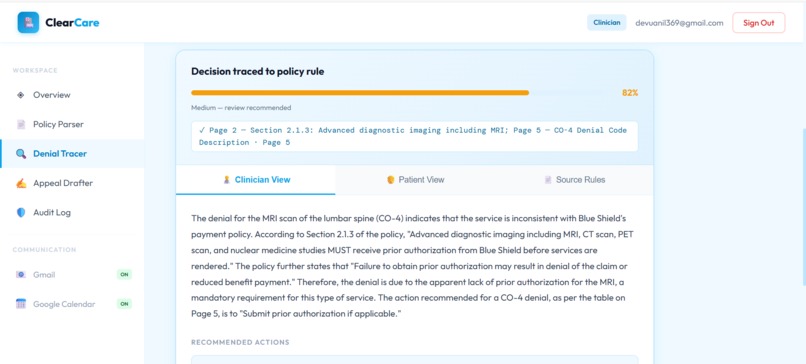 ClearCare — Healthcare Decision Intelligence – screenshot 4