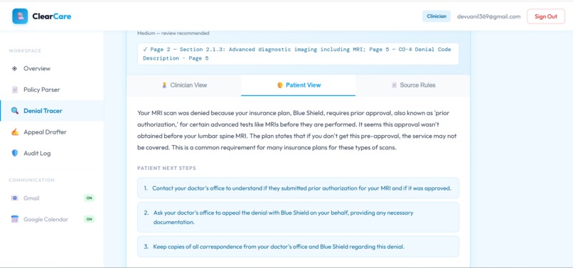 ClearCare — Healthcare Decision Intelligence – screenshot 5