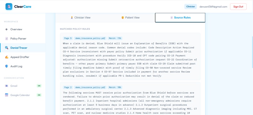 ClearCare — Healthcare Decision Intelligence – screenshot 6