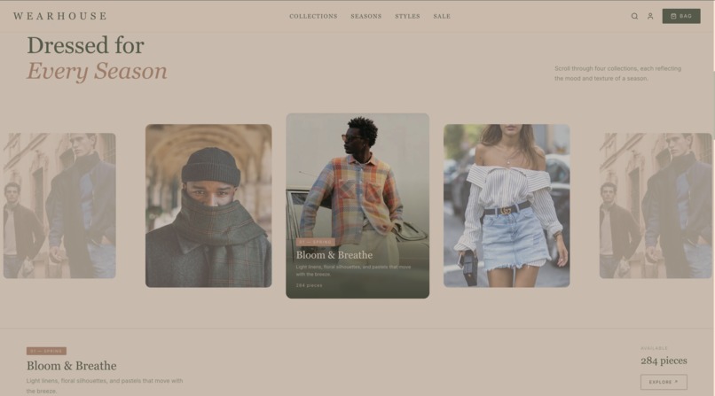 WearHouse – screenshot 2