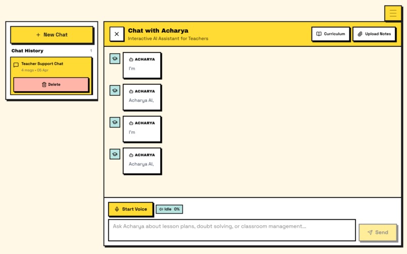 Acharya - AI Classroom Coach for Rural Indian Teachers – screenshot 2