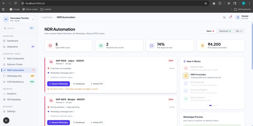 LogiSahay – screenshot 2