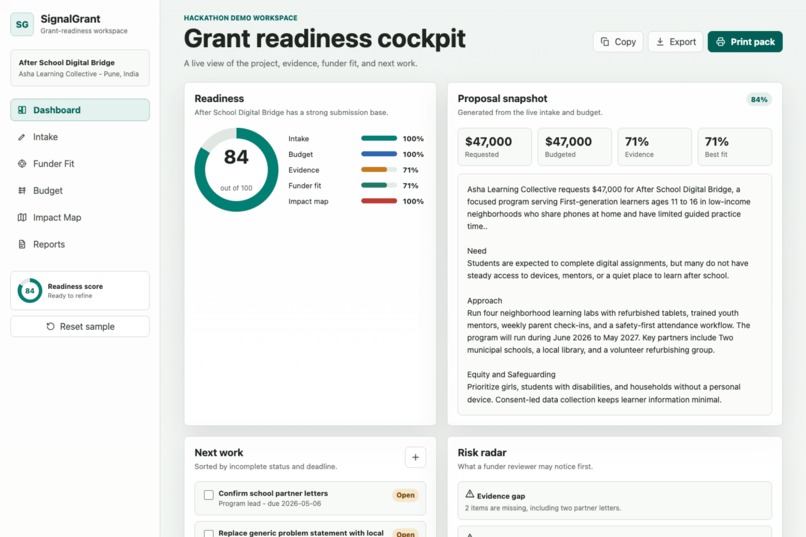 SignalGrant – screenshot 1