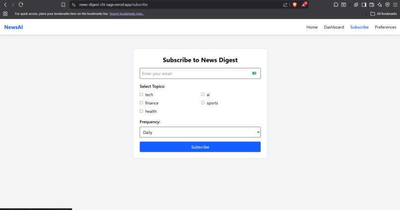 news-digest – screenshot 2