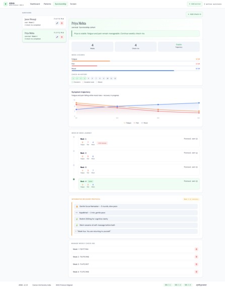 ASHA - Adaptive Survivorship & Health Agent – screenshot 6