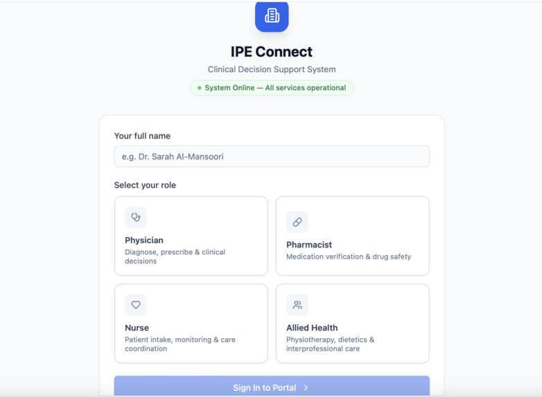 IPE Connect – screenshot 1