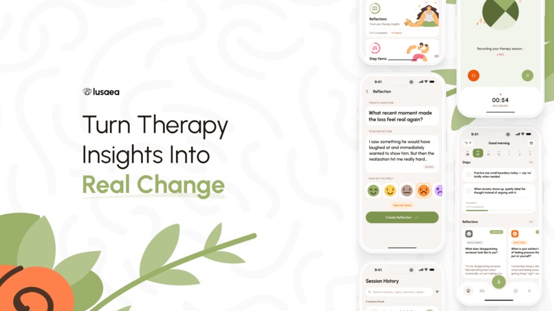 Lusaea — Therapy Companion Between Sessions – screenshot 2