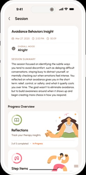Lusaea — Therapy Companion Between Sessions – screenshot 5