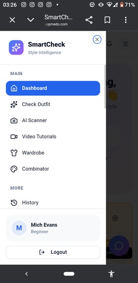 Smart check app – screenshot 1