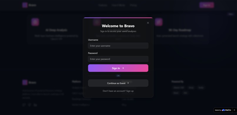 Bravo - Your autonomous  agentic AI co-founder  – screenshot 3
