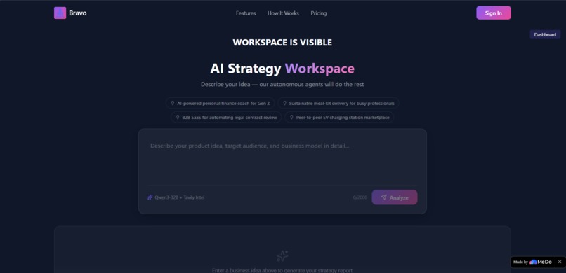 Bravo - Your autonomous  agentic AI co-founder  – screenshot 4