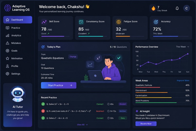 Adaptive Learning OS – screenshot 1