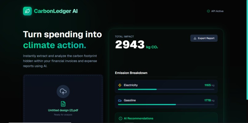 CarbonLedger AI – screenshot 2