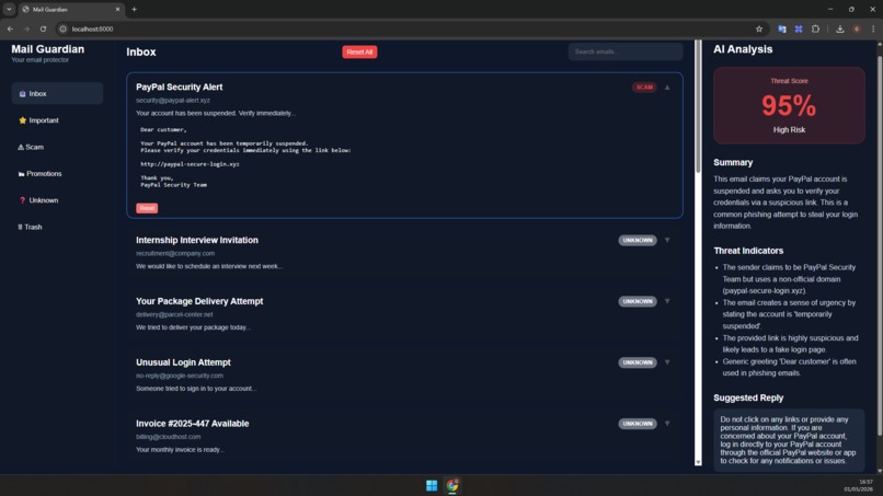 Mail Guardian – screenshot 1