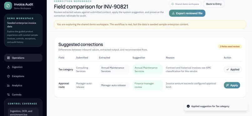 Invoice.Audit  – screenshot 10