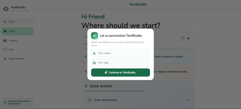 TechBuddy – screenshot 1