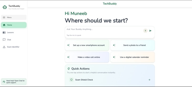 TechBuddy – screenshot 2
