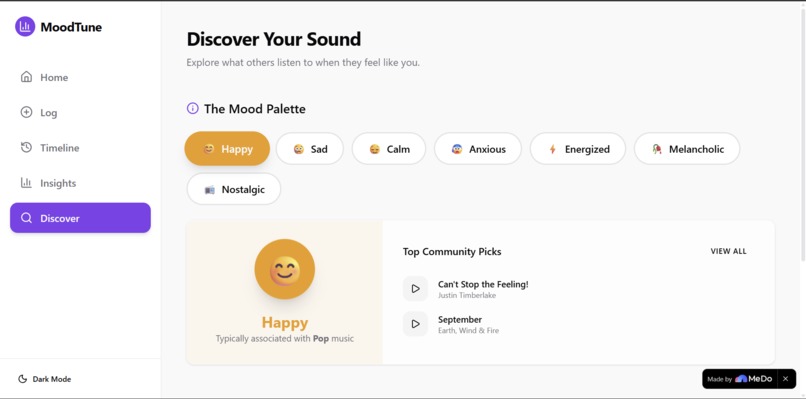 MoodTune – screenshot 1